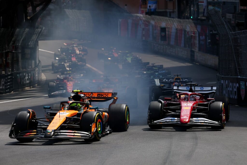 F1 Monaco GP LIVE: Race latest updates, stream and times with Leclerc chasing down Norris