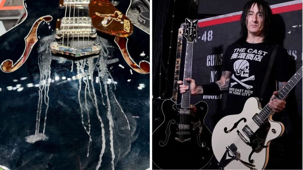 “Here’s a first”: Weapons N’ Roses’ display conceal in Saudi Arabia used to be so sizzling that Richard Fortus’ guitar pickups started to soften