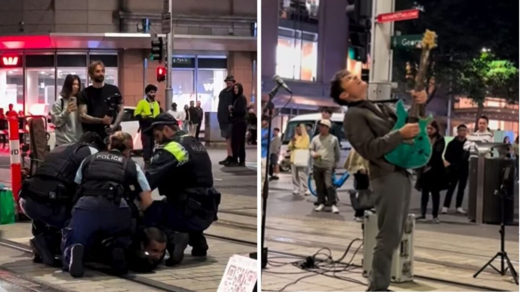 “The police officers saved the show”: Busker nails a Brian Could well moreover merely solo as officers rob down a suspect in the abet of him – and he doesn’t scurry away out a present