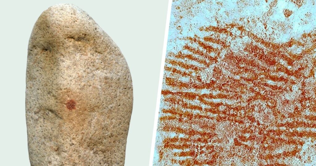 With the contact of a finger, a Neanderthal would possibly maybe well fair maintain made art work