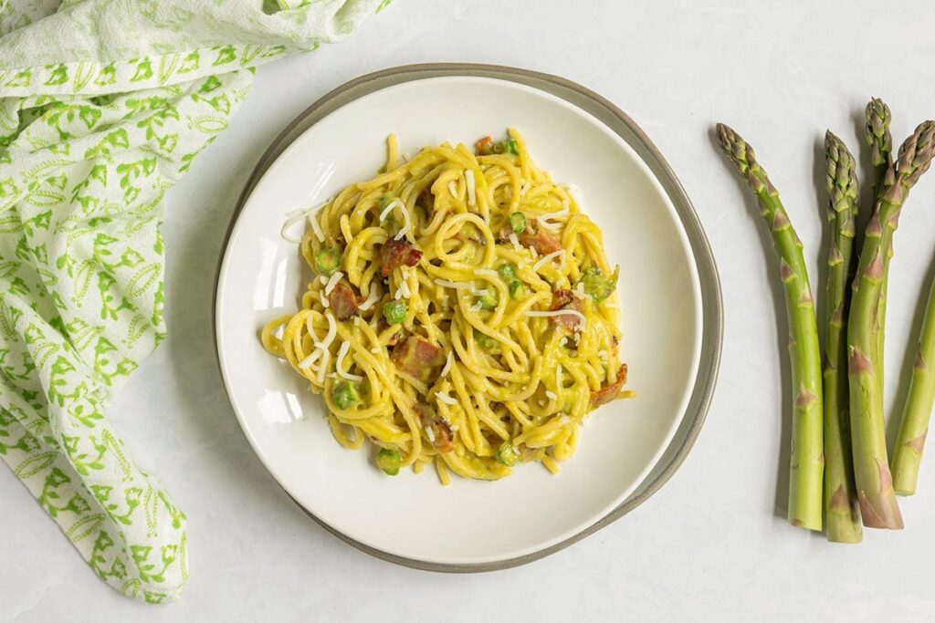 I Tried the Viral ‘Asparagus Carbonara’ Recipe, and It’s Payment Every Step