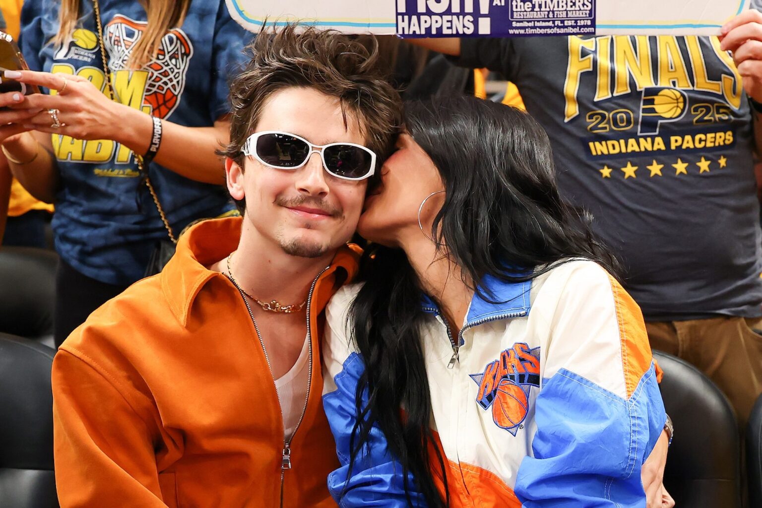 Kylie Jenner and Timothee Chalamet Occupy PDA at NBA Sport: Gaze Photos